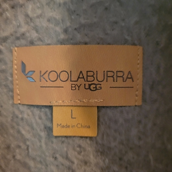 Koolaburra By Ugg Brown Sherpa Hooded Open Front Vest - Picture 3 of 5